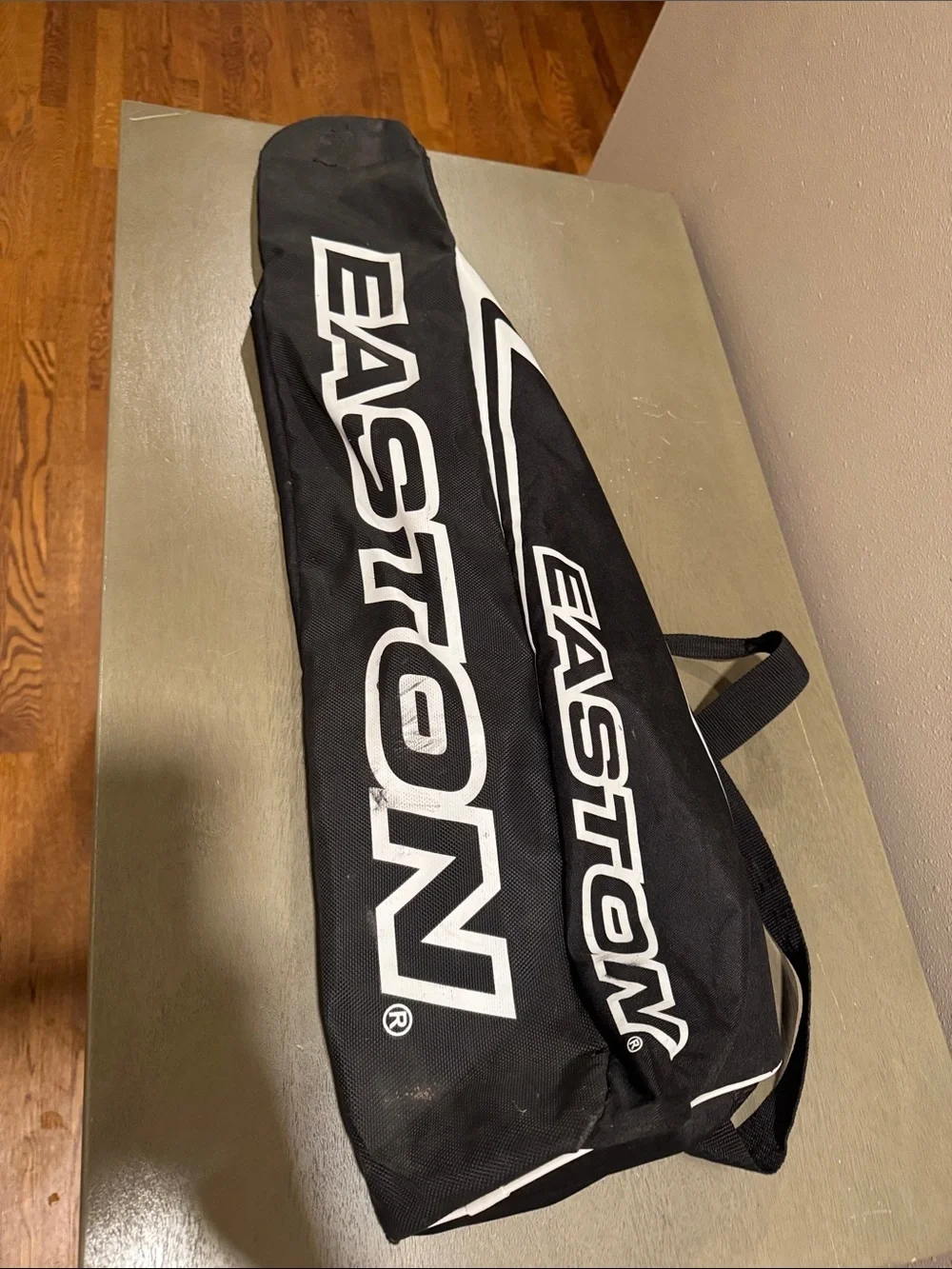 Easton Black and White Duffel-Style Bat Bag OS